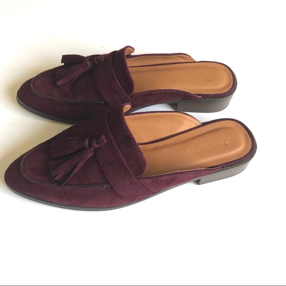 Maroon Tassel Loafers - Picture 2 of 3